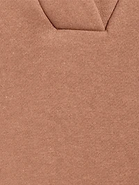 Carob Collared Sport Sweatshirt
