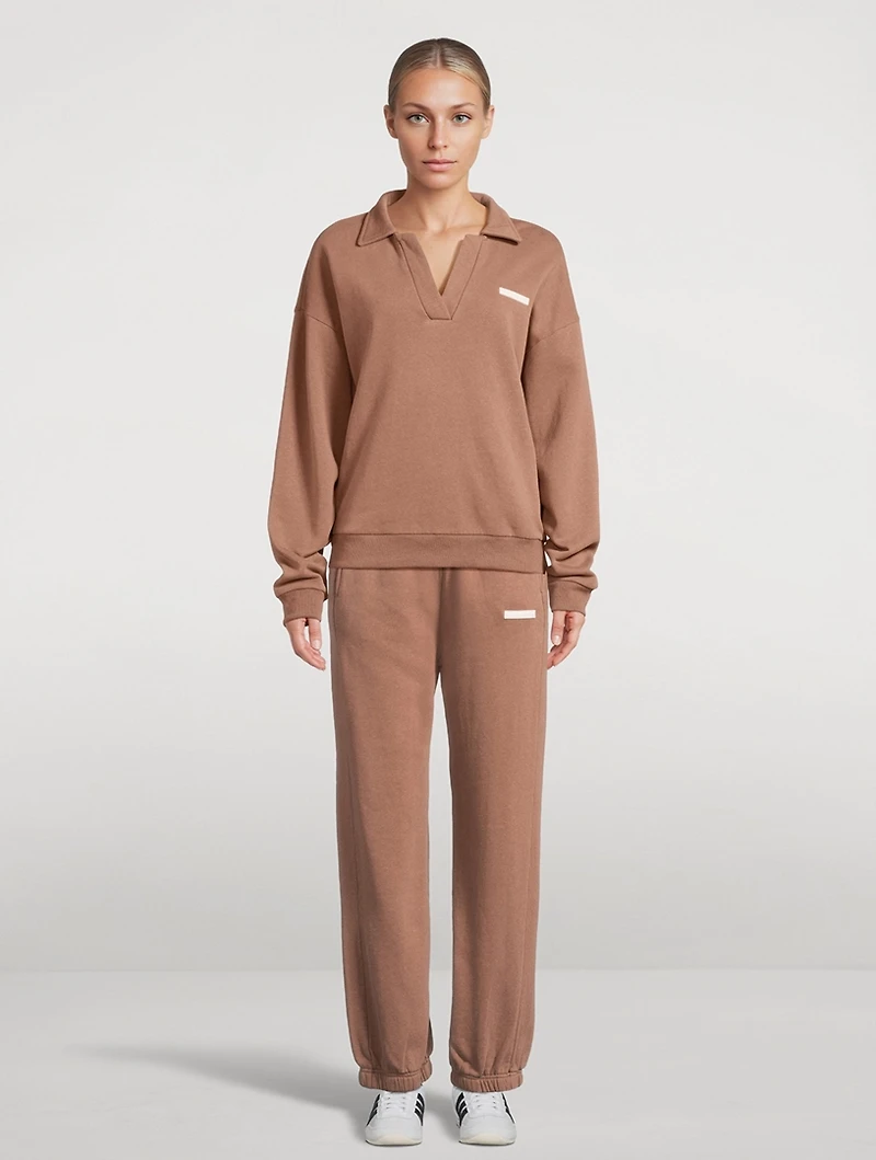 Carob Cuffed Sport Sweatpants