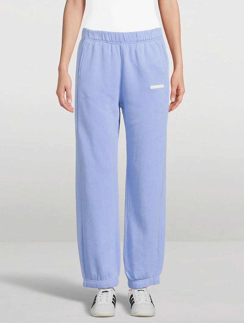 Ocean Blue Cuffed Sport Sweatpants