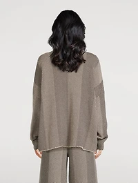 Herringbone Knit Sweater