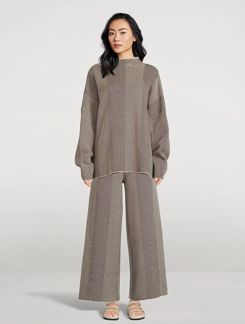 Herringbone Knit Sweater