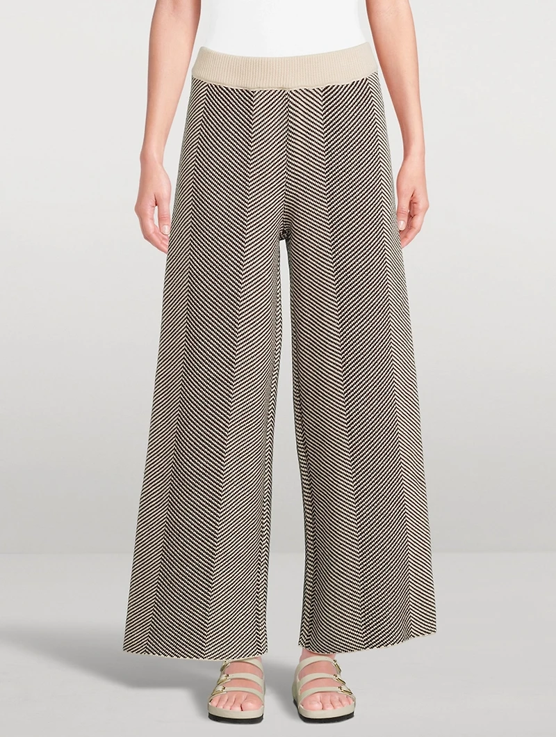 Herringbone Knit Pants