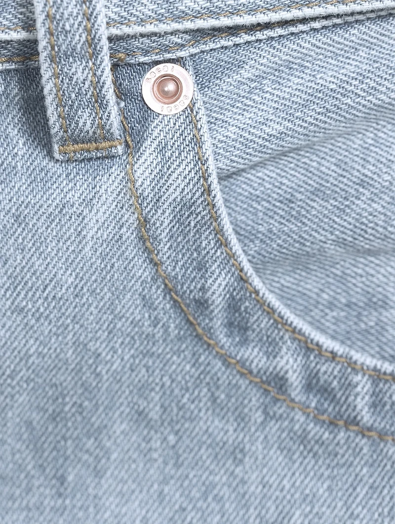 Denim Wrap Mini Skirt