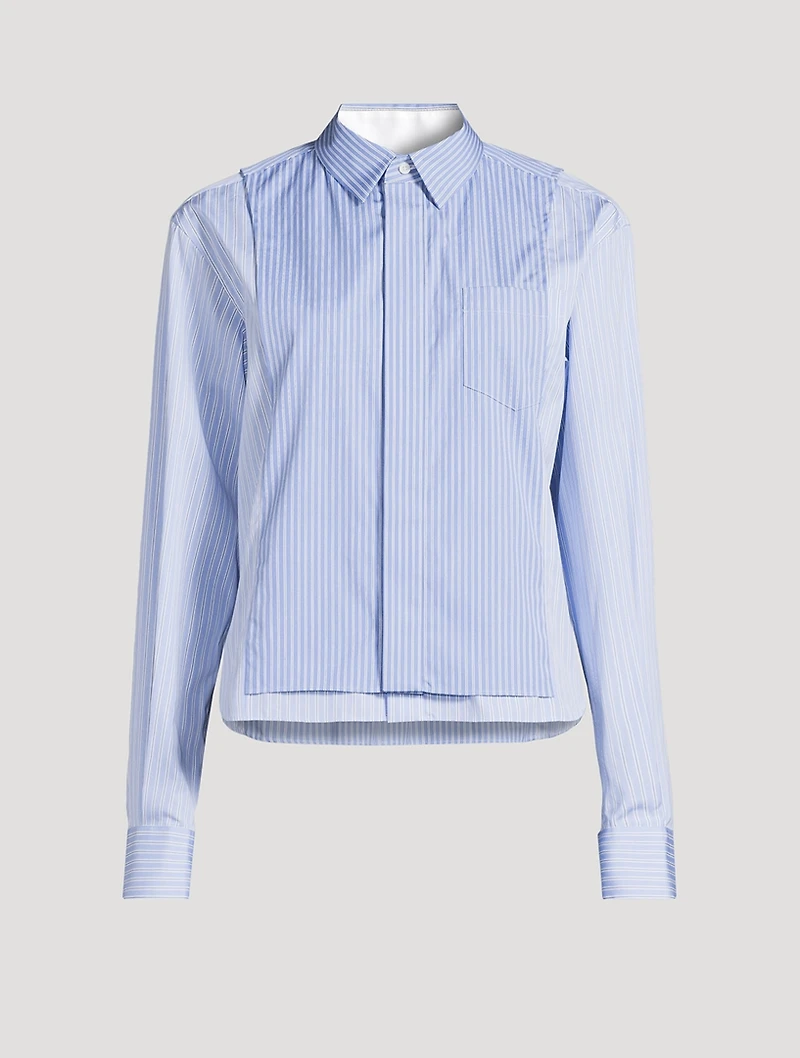 Layered Shirt Mixed Stripe Print
