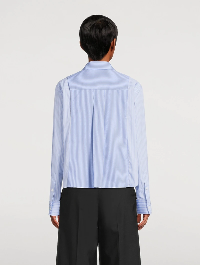 Layered Shirt Mixed Stripe Print