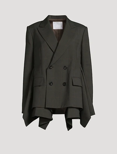 Double-Breasted Wool Blazer