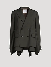 Double-Breasted Wool Blazer
