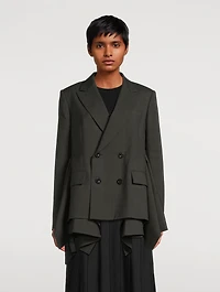 Double-Breasted Wool Blazer