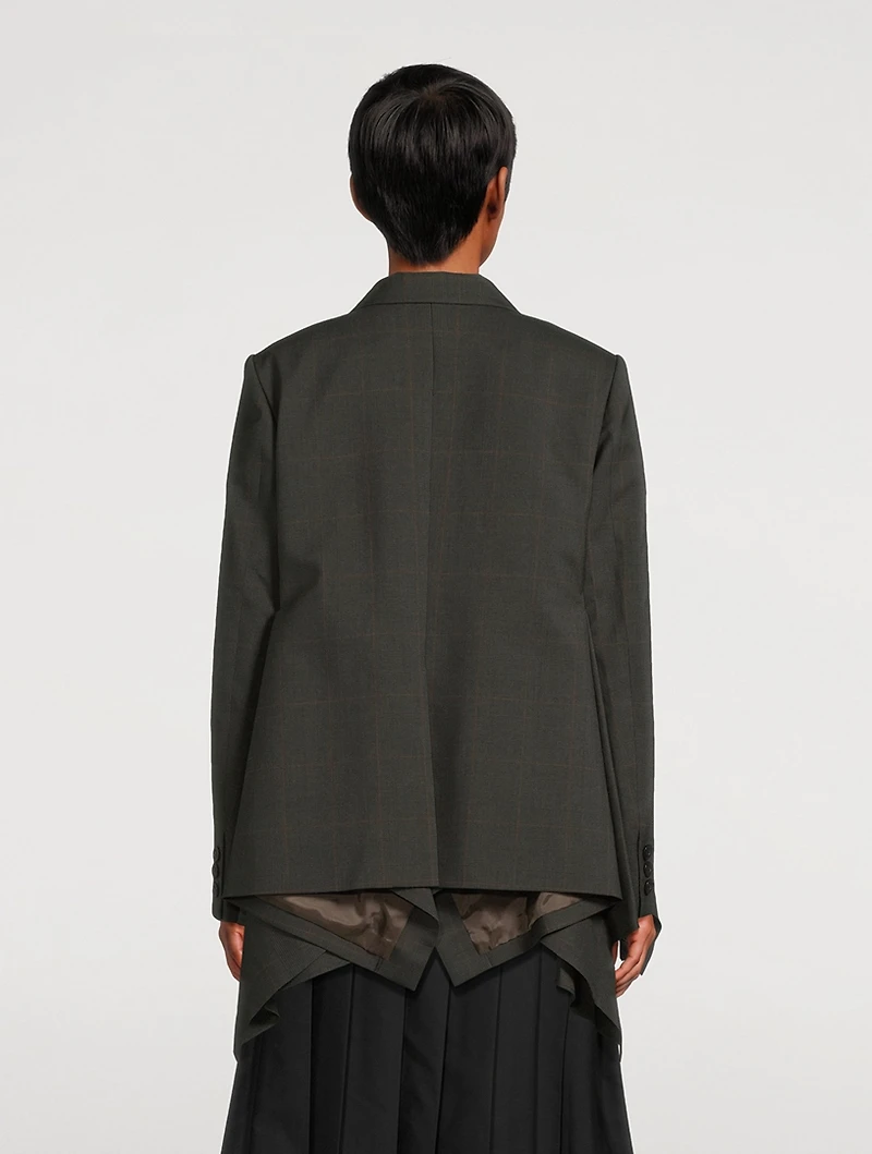 Double-Breasted Wool Blazer