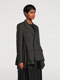 Double-Breasted Wool Blazer