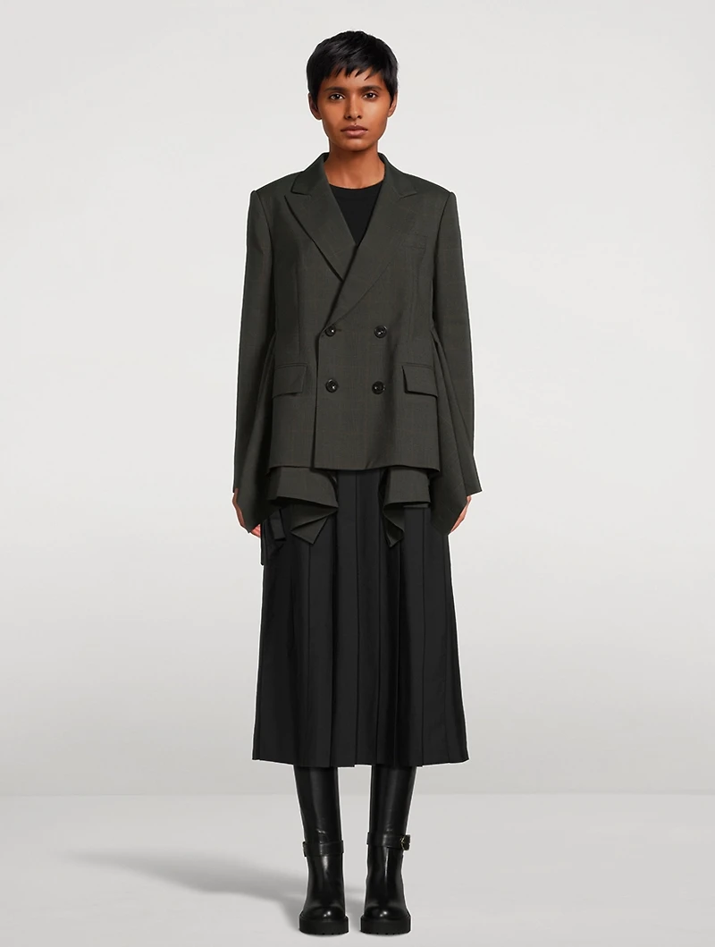 Double-Breasted Wool Blazer