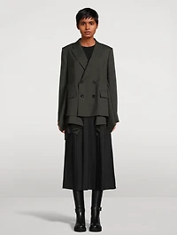 Double-Breasted Wool Blazer