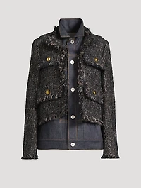 Tweed And Denim Jacket