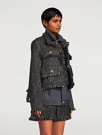 Tweed And Denim Jacket