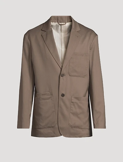 Wool Stretch Twill Sport Jacket