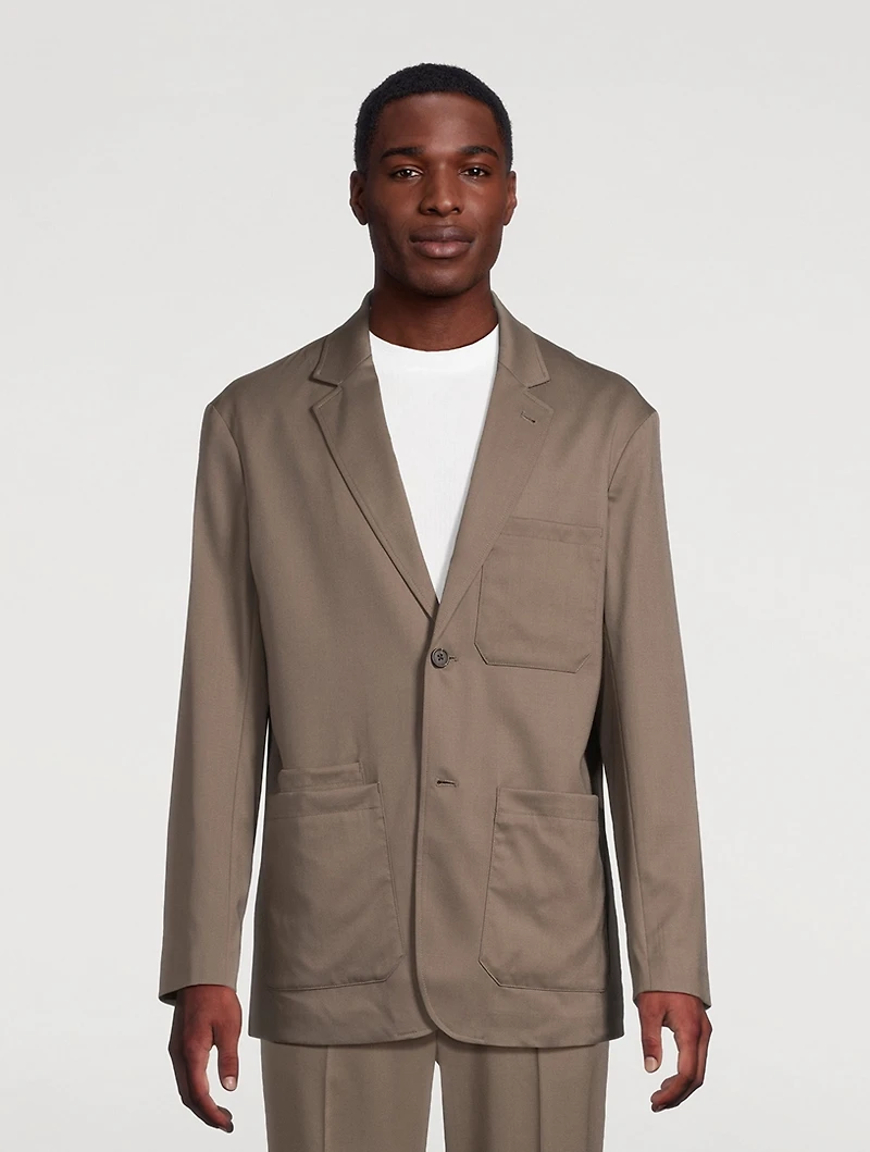 Wool Stretch Twill Sport Jacket