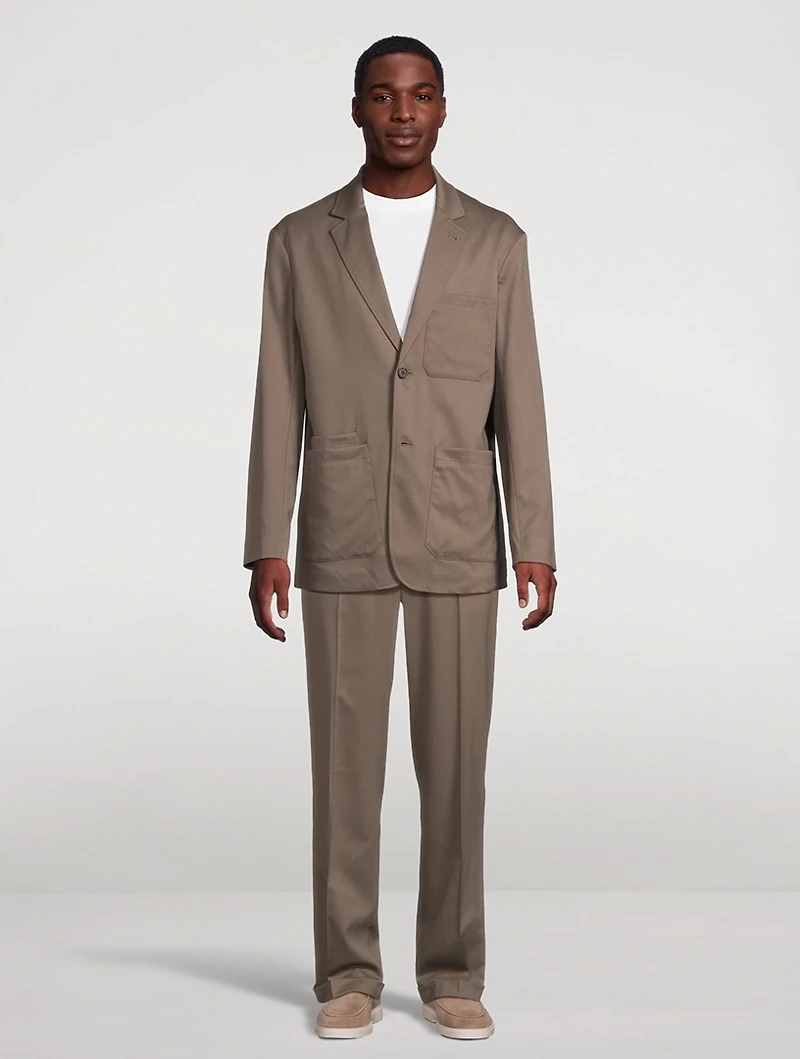 Wool Stretch Twill Sport Jacket