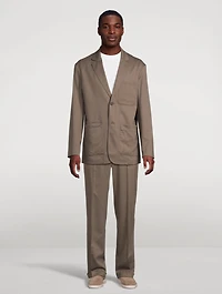 Wool Stretch Twill Sport Jacket