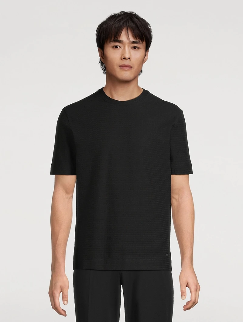 Jacquard Jersey T-Shirt