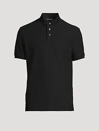 Jacquard Jersey Polo Shirt