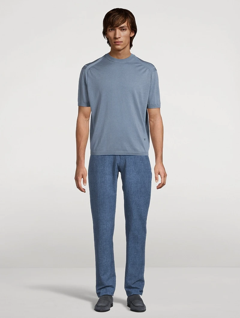 Denim Chino Pants