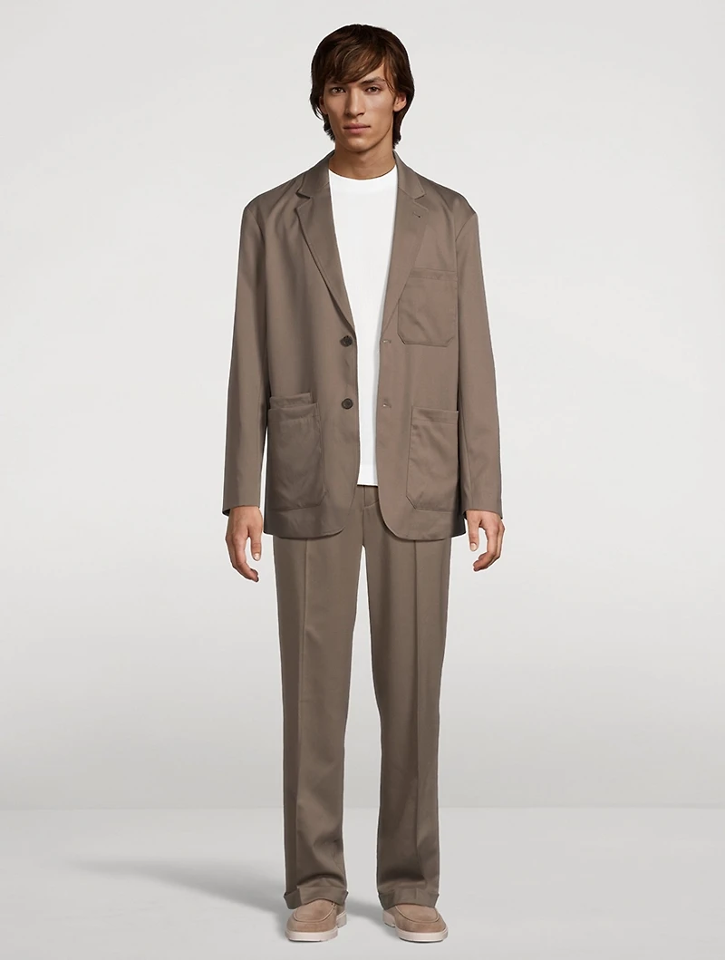 Wool Stretch Twill Pants