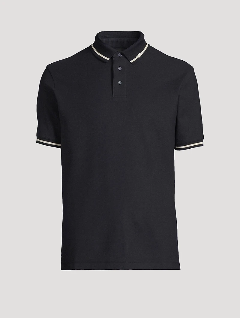 Piqué Polo With Eagle Embroidery