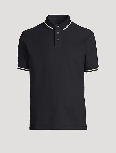 Piqué Polo With Eagle Embroidery