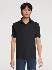 Piqué Polo With Eagle Embroidery