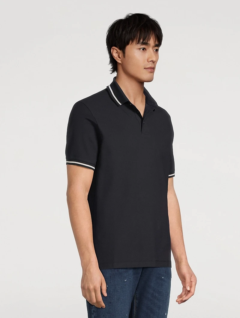Piqué Polo With Eagle Embroidery