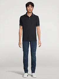 Piqué Polo With Eagle Embroidery