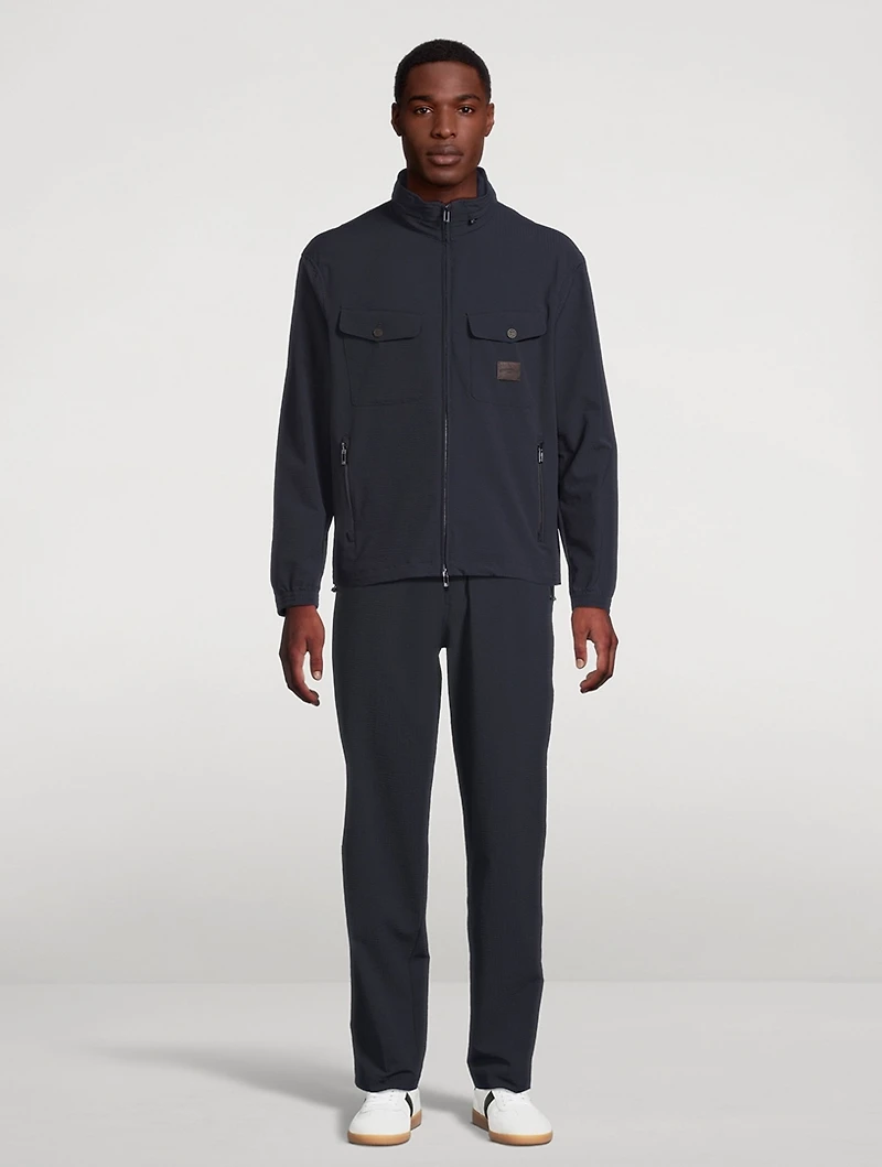 Nylon Seersucker Chino Pants