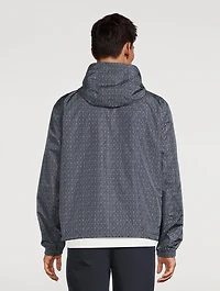 Reversible Nylon Blouson Jacket Majolica Print