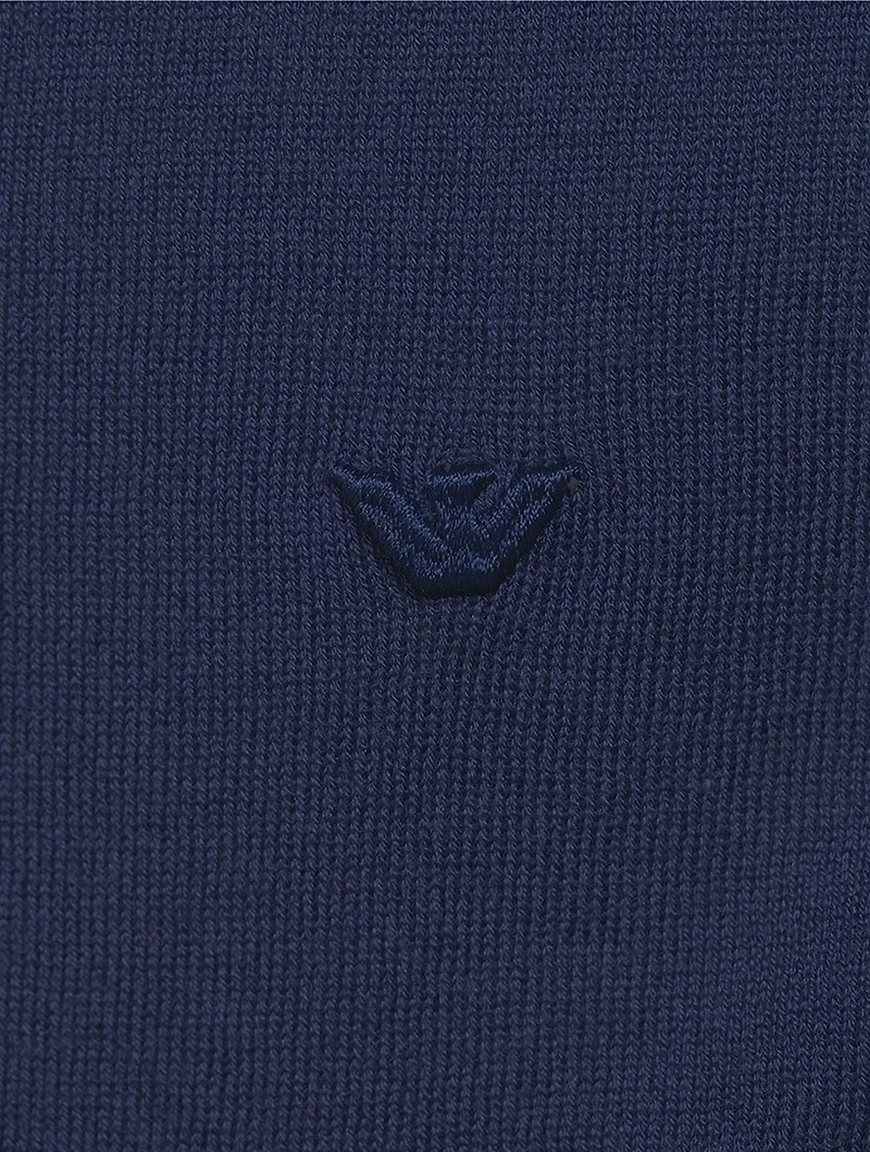 Wool-Blend Short-Sleeve Polo Shirt