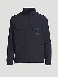 Nylon Seersucker Blouson Jacket