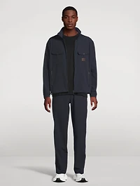 Nylon Seersucker Blouson Jacket