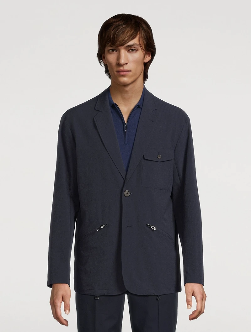 Nylon Seersucker Jacket