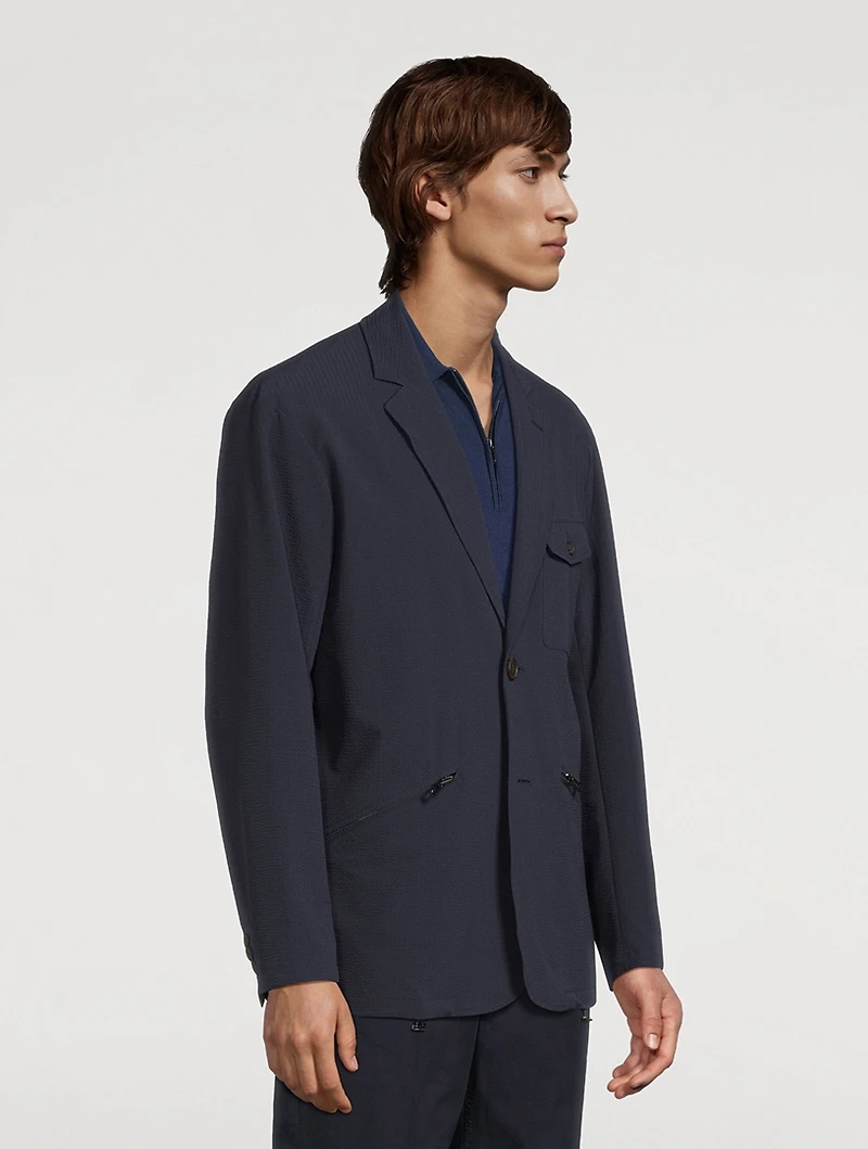 Nylon Seersucker Jacket