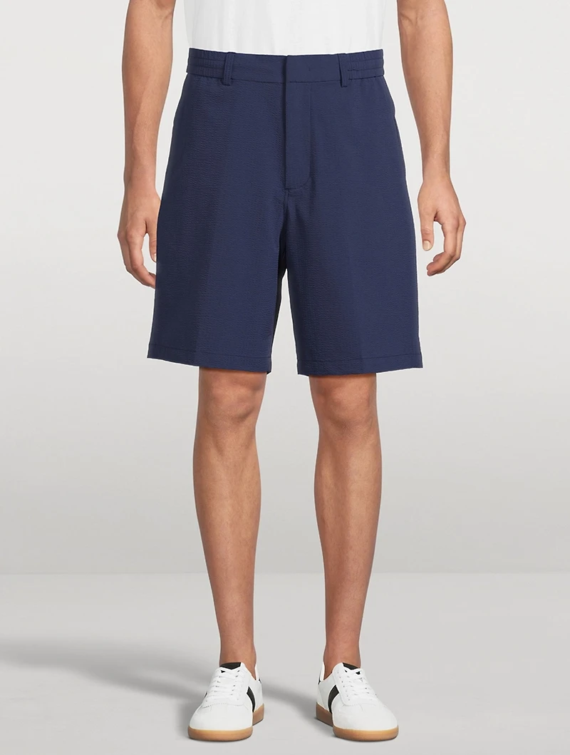 Nylon Seersucker Chino Bermuda Shorts