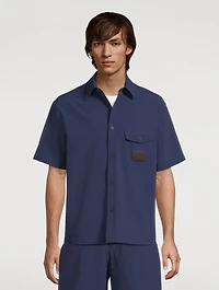 Nylon Seersucker Short-Sleeve Shirt