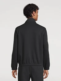 Jacquard Jersey Zip Sweatshirt