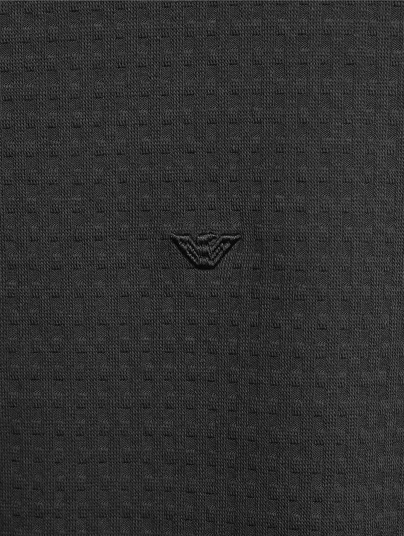 Jacquard Jersey Zip Sweatshirt