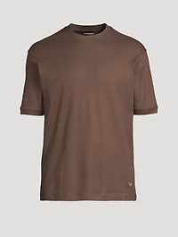 Jersey T-Shirt With Jacquard Motif