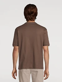 Jersey T-Shirt With Jacquard Motif