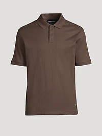 Jersey Polo With Jacquard Motif