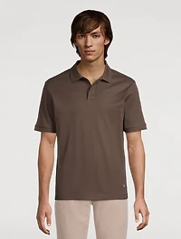Jersey Polo With Jacquard Motif