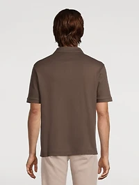 Jersey Polo With Jacquard Motif