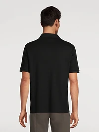 Polo Shirt With Jacquard Motif