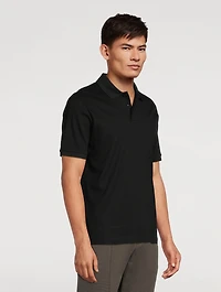 Polo Shirt With Jacquard Motif