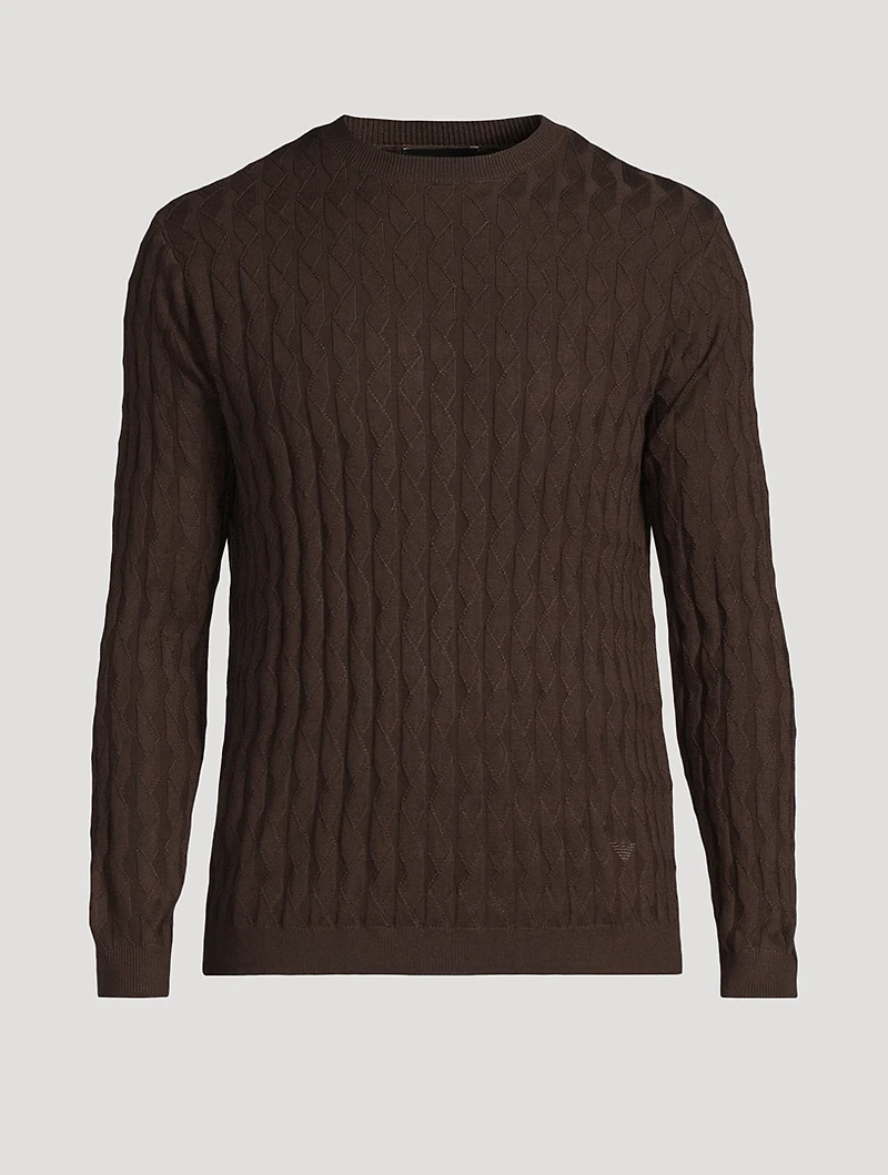Wool-Blend Jacquard Sweater